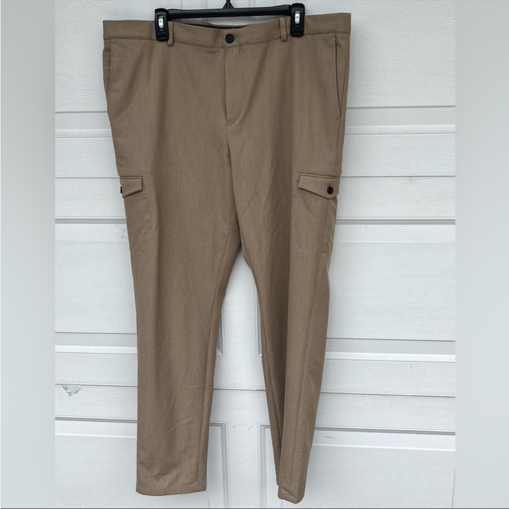 Men's Nordstrom Tech-Smart slim fit pants Tan 40W X32